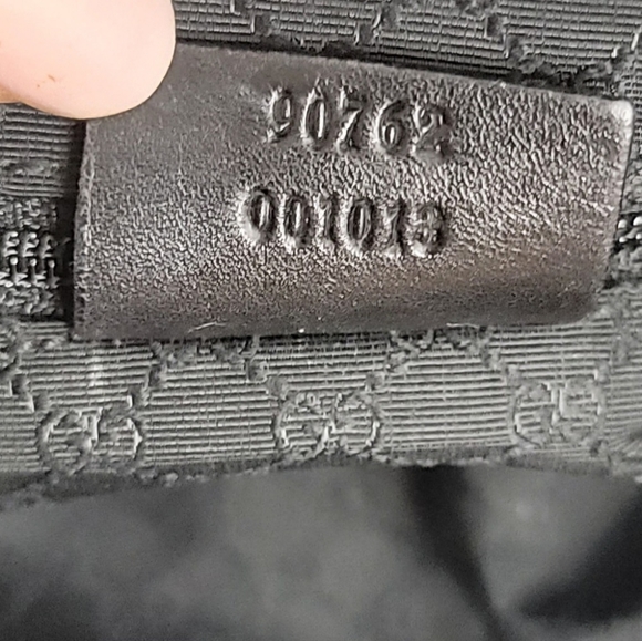 ⭐GUCCI Black Denim Canvas and Leather Crossbody Bag 101620 - Picture 10 of 11